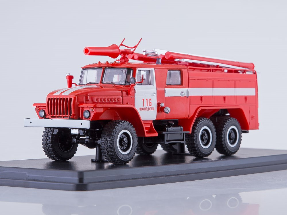 Модель вантажівки Пожежний автомобіль АЦ-40 (Урал 43202) ПМ-102Б Лікіно-Дульово (хакі) | SSM