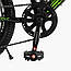 Дитячий велосипед Corso CRANK CR-20440 20" дюймів, сталева рама, з амортизацією, дискові гальма, чорний, фото 8