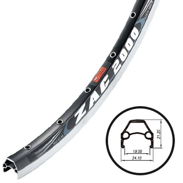 Обід 28" Weinmann ZAC-2000 36H з проточкою чорний