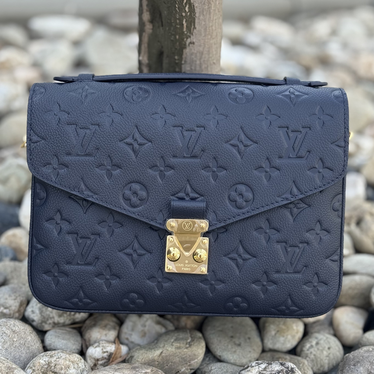 Сумка Louis Vuitton Pochette Metis Empreinte Navy (Луї Віттон Метис)