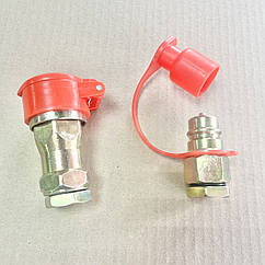 Муфта розривна євроклампера двостороння M22X1,5 (черв.) Євро клапан PL-149