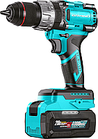 Шуруповерт акумуляторний ударний безщітковий GRAND ТАК-20/13 UBL HS з 2 АКБ 20 В / 4,0 Ач, 100 Нм, фото 2