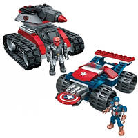 Конструктор 156 дітей. Капітан Америка проти Червоного Черепа - Captain America vs Red Skull, Mega Bloks