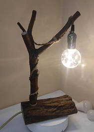 Крафтові світильники з дерева