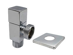 Кутовий кран 1/2"х3/4" керамічна-букса Chrome ASCO