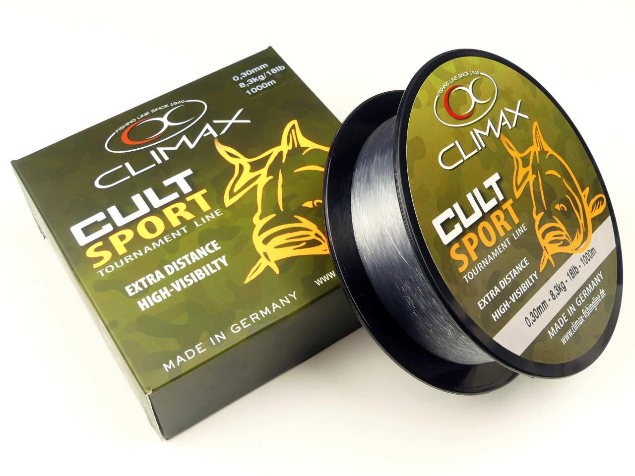 Леска CLIMAX CULT CARP SPORT grey 0,25mm 5.80kg (1000m), фото 1