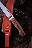 Ексклюзивний ніж ручної роботи із ламінованого дамаська «Фірокс #1» 63-64 HRC., фото 4