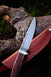 Ексклюзивний ніж ручної роботи із ламінованого дамаська «Фірокс #1» 63-64 HRC., фото 7