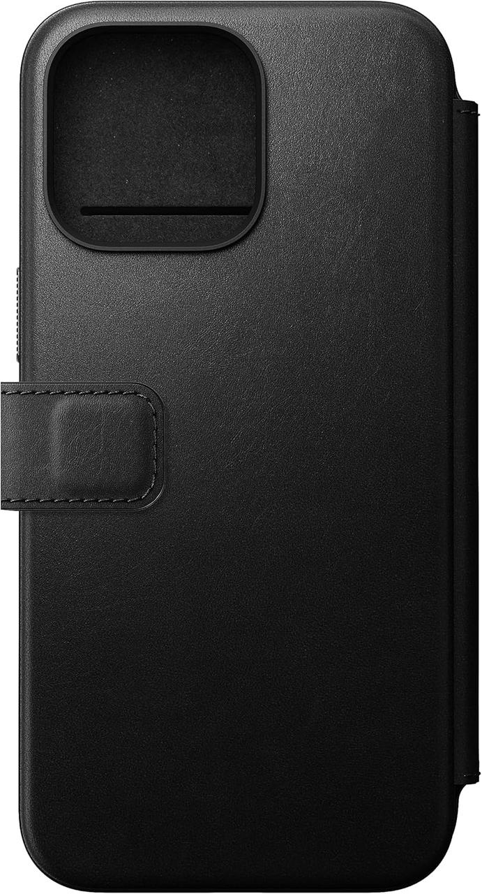 Шкіряний чохол Nomad Modern Leather Folio Black для iPhone 15 Pro Max