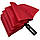 Парасоля автомат в горошок на 12 карбонових спиць від Bellissima, червоний, 02406-2, фото 5