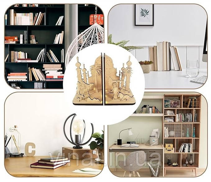 Підставка для книг 3D дерев'яна головоломка Саудівська Аравія M-73, фото 1