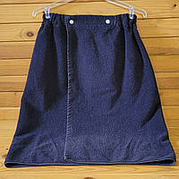 Махровий рушник, рушник на кнопках (кілт-парео) 67х140 см Антрацит