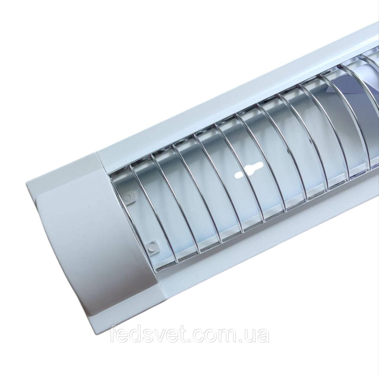 Світильник люмінесцентний ЛПО SY3017A 2x18W з ЕПРА, фото 1