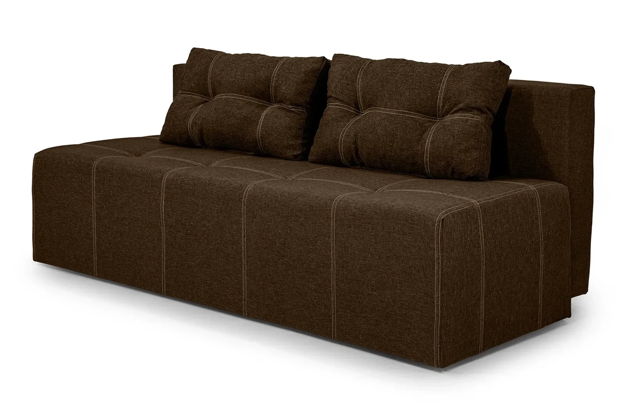 Диван прямий Бугі (стандарт) рогожка коричневий, фото 1