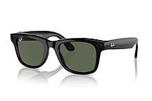 Смарт-окулярі Ray-Ban Meta Wayfarer Large — Shiny Black / G-15 Green (RW4008 601/71 53-22)