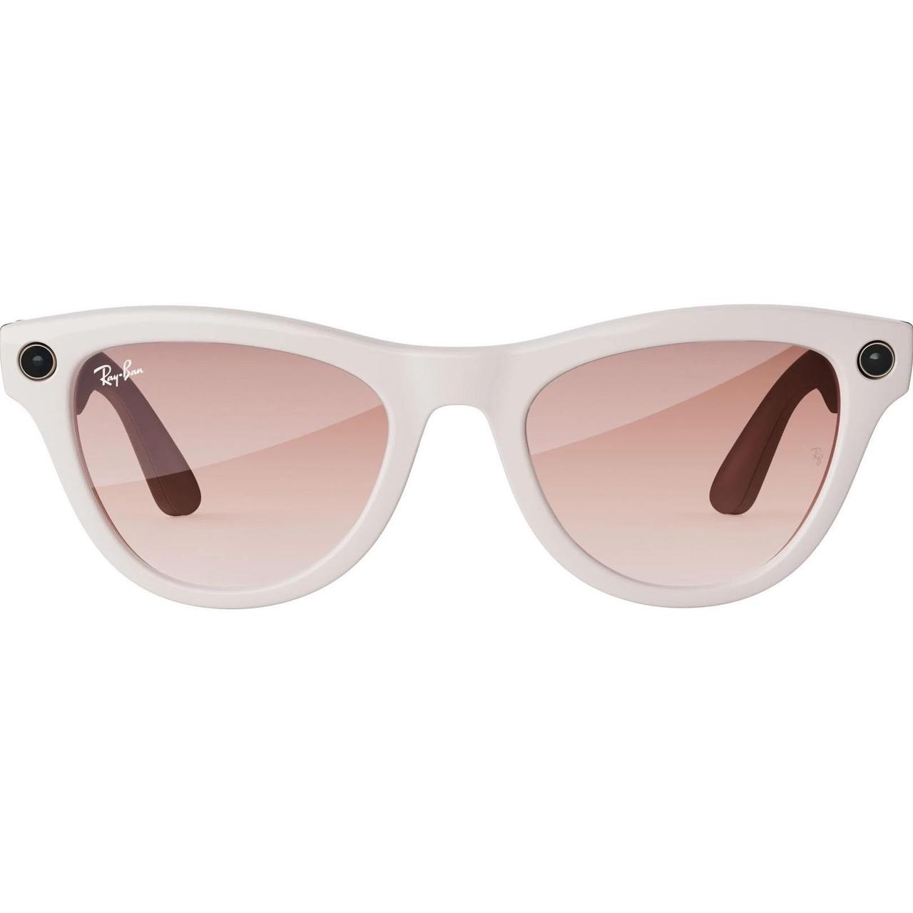 Смарт-окуляри Ray-Ban Meta Skyler Shiny Chalky Gray Cinnamon Pink Lenses (RW4010 670013 52-20)