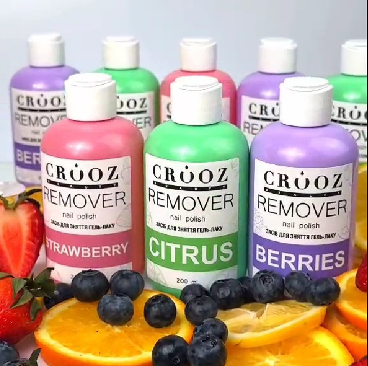 Рідина для зняття гель-лаку ремувер Crooz Remover nail polish, 200 мл