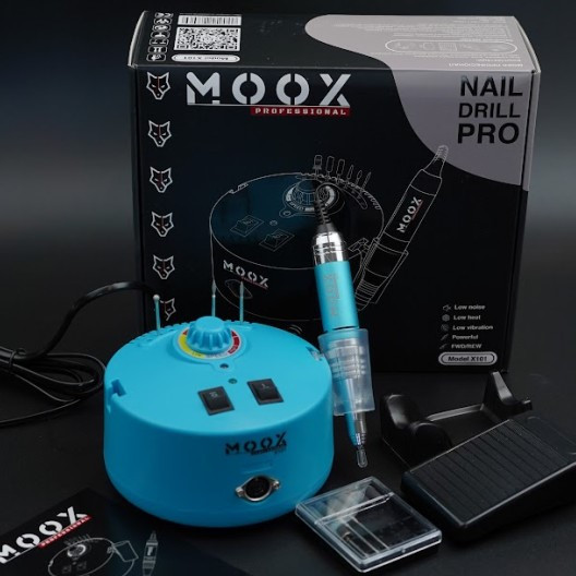 Фрезер Moox Professional X101 на 50 000 об/хв. та 70W. для манікюру та педикюру (Light Blue), фото 1