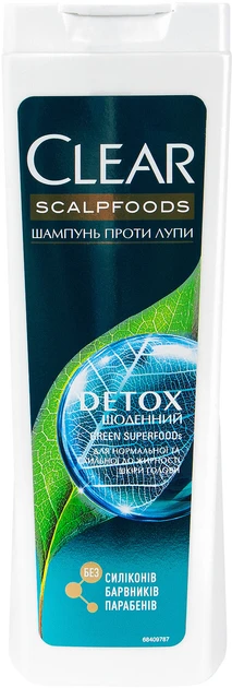 Шампунь-детокс Clear "Щоденний" проти лупи (360мл.)