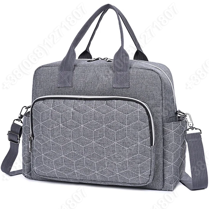 Сумка для коляски універсальна, органайзер для мами на коляску BabyBag B-1 Сіра, фото 1