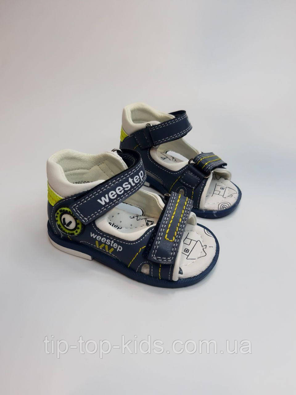 Босоніжки для хлопчика Weestep 911760081 СB сині р.18-22