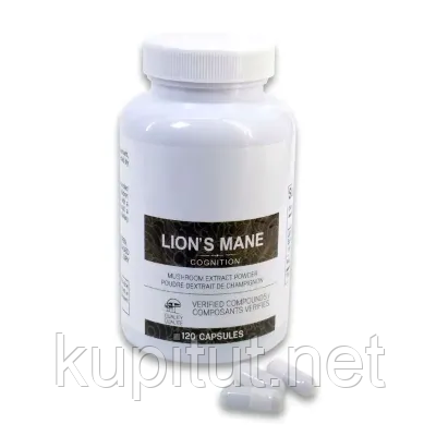Lion’s Mane (Їжовик гребінчастий, Hericium erinaceus) онкопротектор, протипухлинний 120 капсул, фото 1