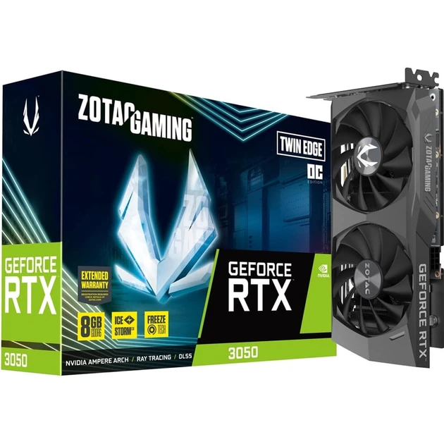 Відеокарта Zotac Gaming GeForce RTX 3050 Twin Edge OC (ZT-A30500H-10M) [75486]
