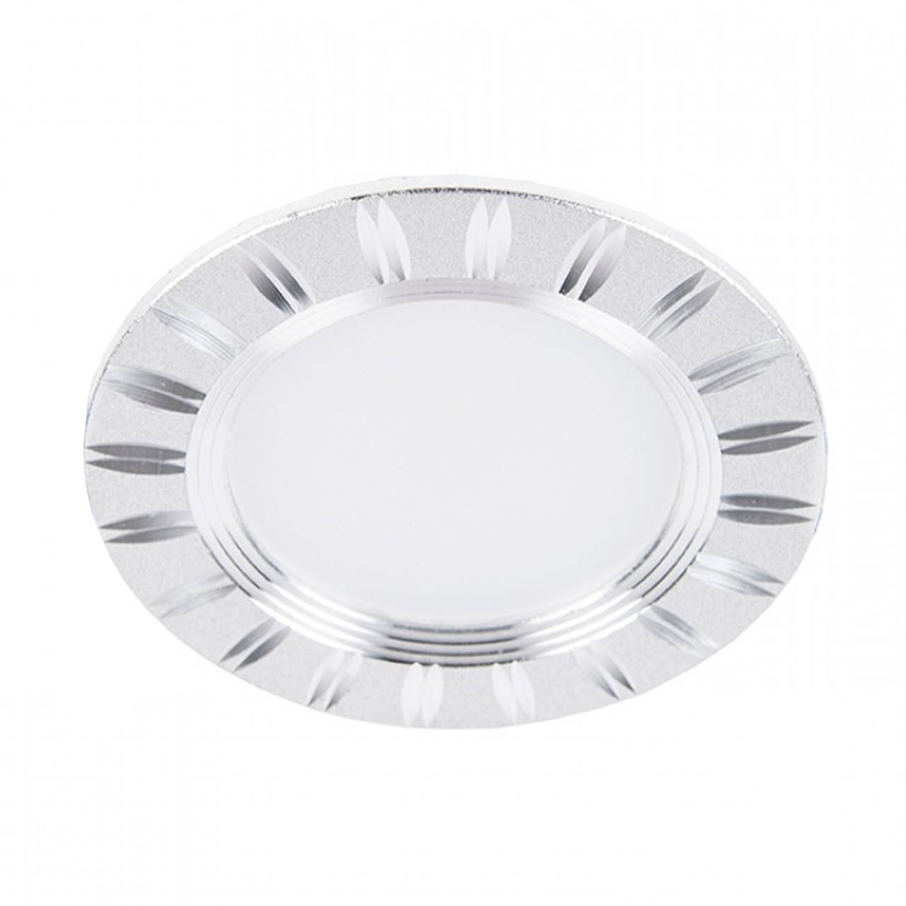 Світлодіодний світильник Feron AL779 5W 400Lm 4000K срібло / хром (LED панель кругла) Ø93x28мм в натяжну стелю, фото 1