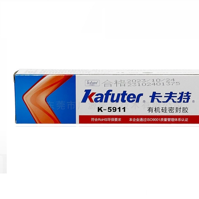 Клей-герметик силіконовий Kafuter K-5912 100 г чорний