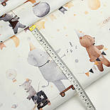 Ранфорс digital з цифровим друком "Парад циркових звірів" № РЦ - 3466, фото 7