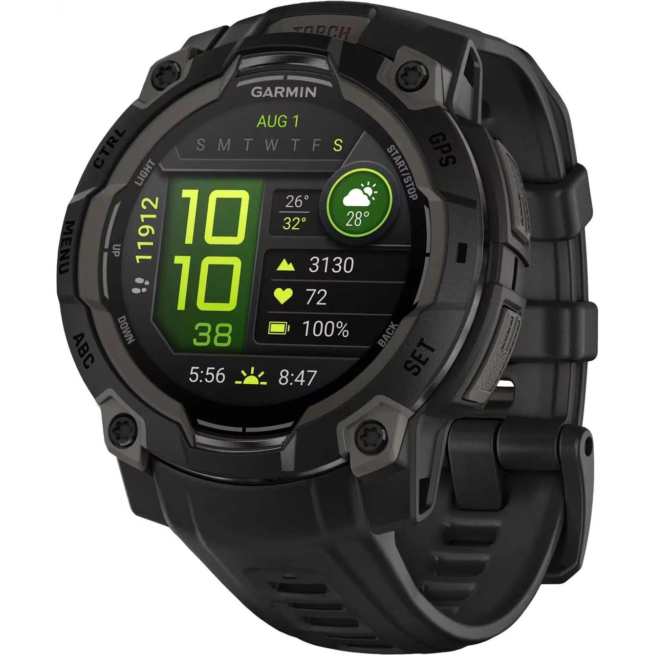 Смарт годинник Garmin Instinct 3 45mm AMOLED Black with Black Band (010-02936-00)