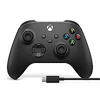 Геймпад Microsoft Xbox Series X | S Wireless Controller Carbon Black + USB Cable (XOA-0010, 1V8-00002)