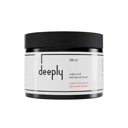 Скраб для шкіри голови deeply scalp scrub with apricot kernel 300 ml
