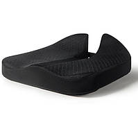 Ортопедична подушка Memory Foam для крісла та автомобіля 44*40*6 см Чорний 3D сітка