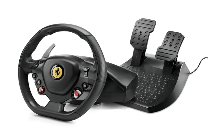 Дротове кермо Thrustmaster T80 Ferrari 488 GTB Edition PC/PS4/PS5 Black (4160672)