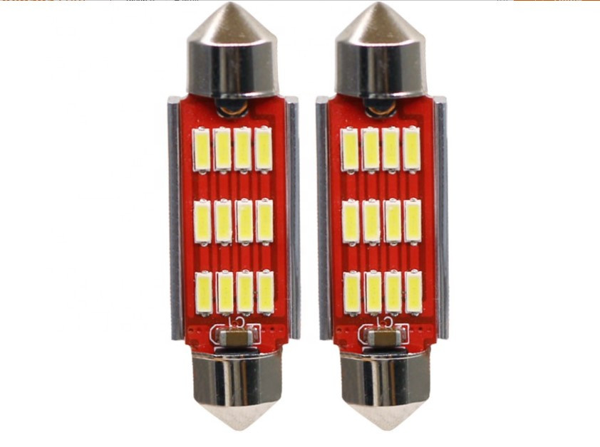 LED лампа C5W FS-4014 12SMD CANBUS+драйвер, фото 1
