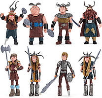 Набір фігурок "Як приручити Дракона" 8в1, 9 см — "How to train Dragon"168 figure