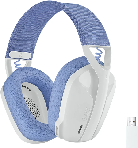Навушники Logitech G435 LIGHTSPEED Wireless Gaming Headset — White (981-001074)