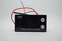 Індикатор заряду акумулятора вольтметр 8-100V Li-ion З датчиком температури