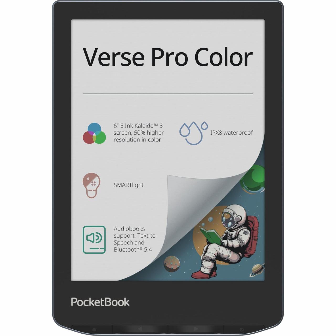 Електронна книга PocketBook 634K3 Verse Pro Color, StormySea (PB634K3-1-CIS)