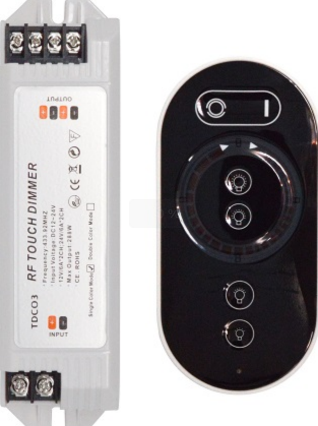 Бездротовий димер Touch RF 12-24V чорний