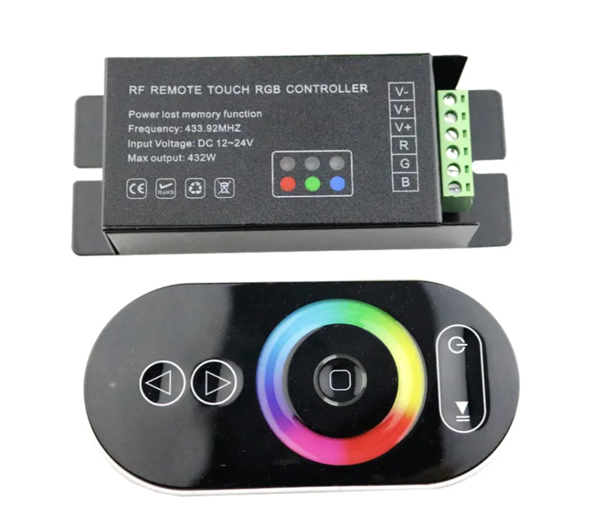 RGB контролер сенсорний RF 18A 12-24V радіо 433MHz