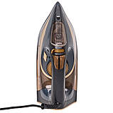 Праска парова Hoffmans Electronics НМ-9022 з керамічною підошвою та системою самоочищення 3000Вт для дому, фото 2