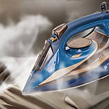 Праска парова Hoffmans Electronics НМ-9022 з керамічною підошвою та системою самоочищення 3000Вт для дому, фото 9