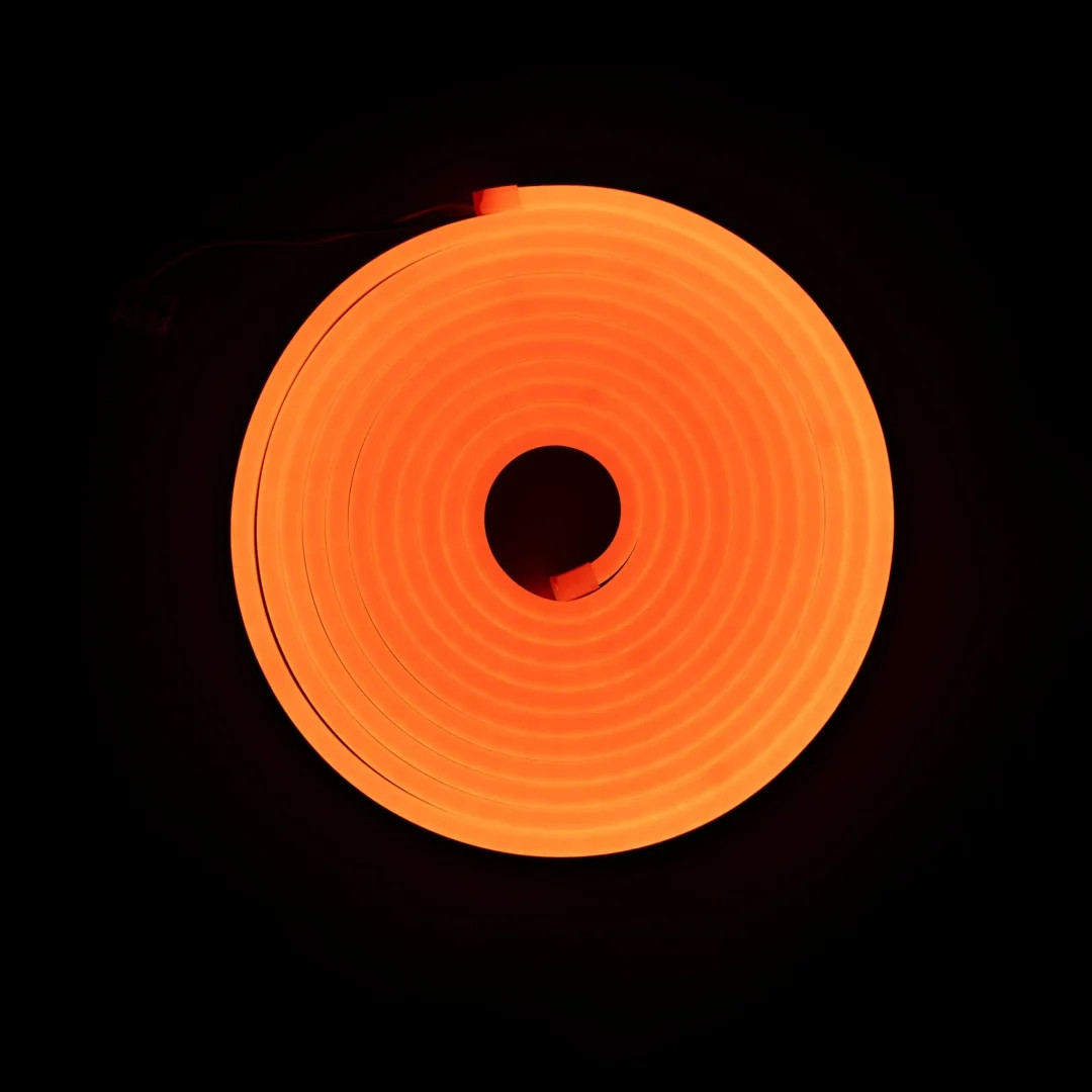 Світлодіодний неон 6x12 IP68 12V Orange (Помаранчевий)