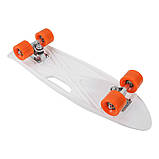 Скейт PennyBoard, 63х17cm, ручка, 5 видів, PU 60х45мм., фото 8