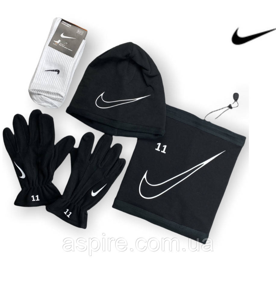 Зимовий набір футболіста (рукавички, горловик, шапка) Pro training, фото 1