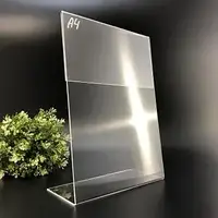 Менюхолдер А4 вертикальний (210х297 мм). L-подібний.