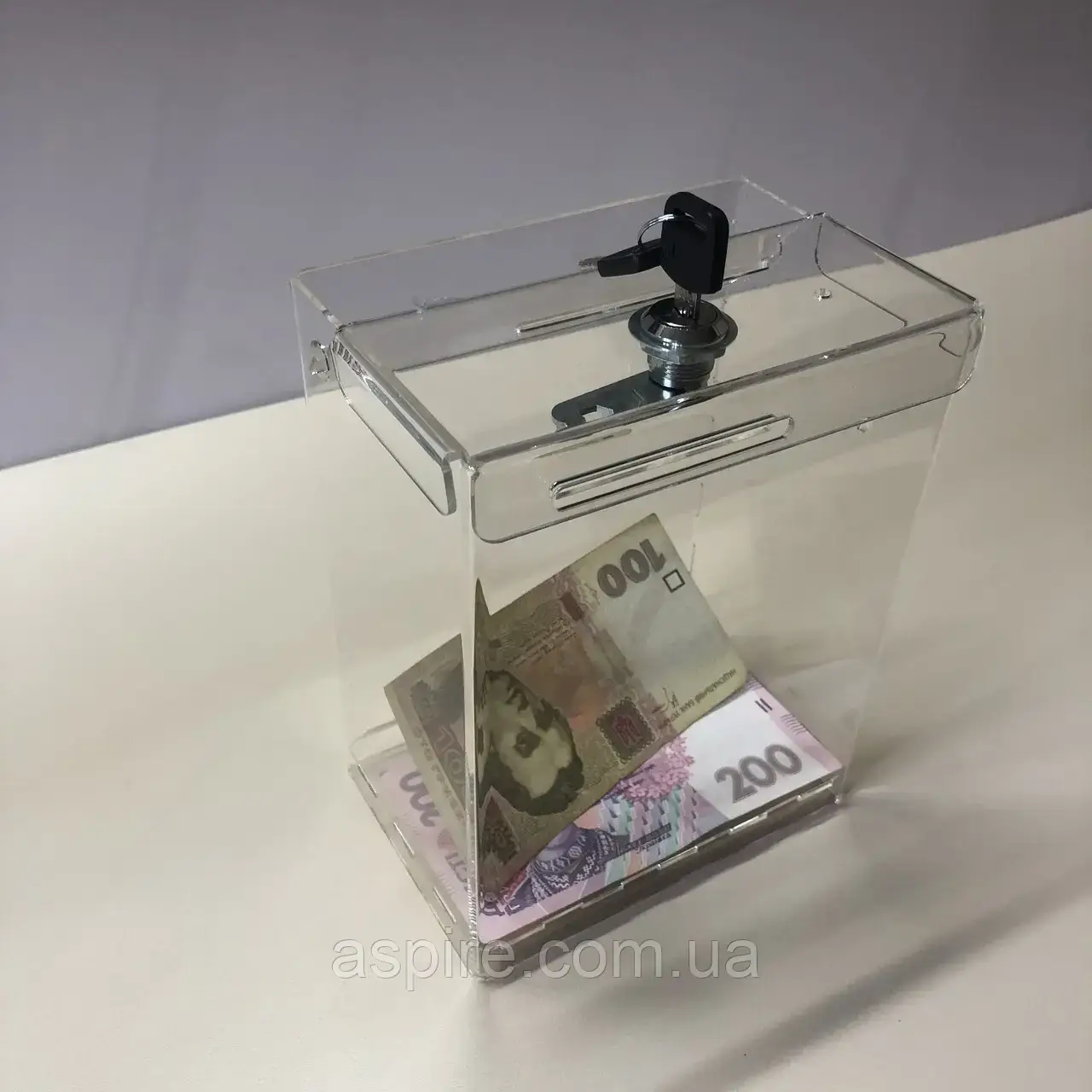 Ящик для надання 150x150x100 з замком. Об'єм 2,2 літра, фото 1