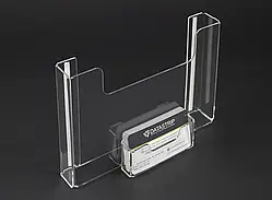 Кишеня А5 (210х150мм) горизонтальна з візитницею. Кріплення на скотч.